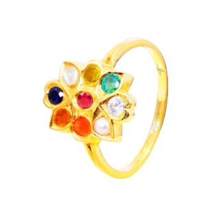 Modern navarathna Ring