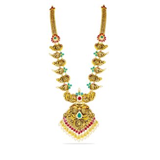 Heritage Peacock Long Necklace