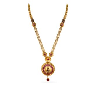 Floral Lakshmi Long Necklace