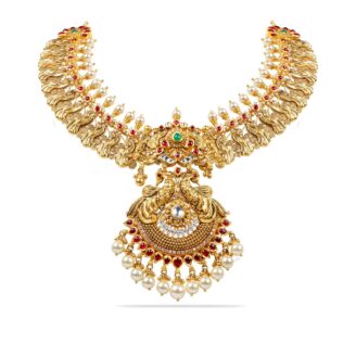 Antique Peacock Short Necklace