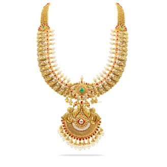 Pearl Peacock Long Necklace