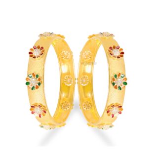 Enamel Flower Bangle