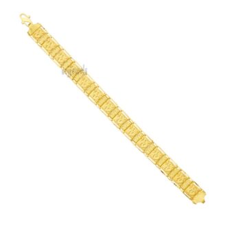 Om Casting Gold Men Bracelet