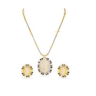 Rhodium Necklaceset