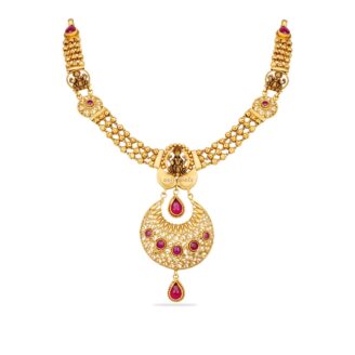Classic Chandbali Lakshmi Necklace