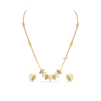 Beauty Leaf Pendent Set Necklace