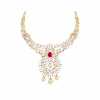 Pearl Diamond Necklace