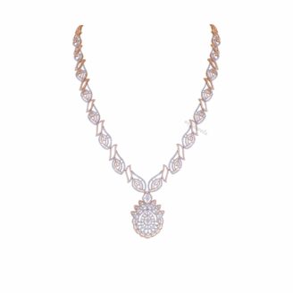 Conch Diamond Long Necklace