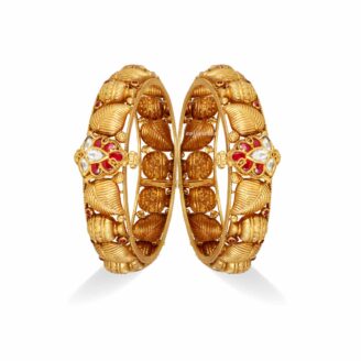 Antique Mango kundan Bangle