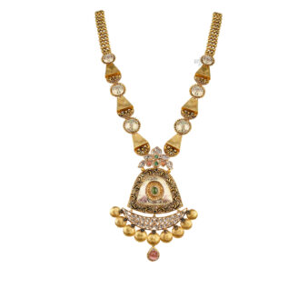  Rhodium Long Necklace