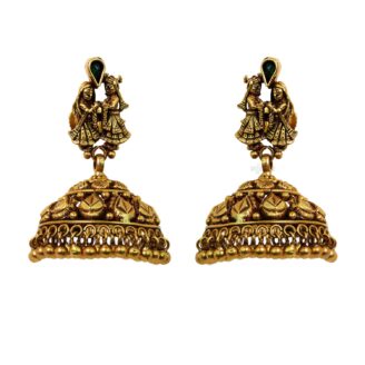 Antique Radha Krishna Jhumkas