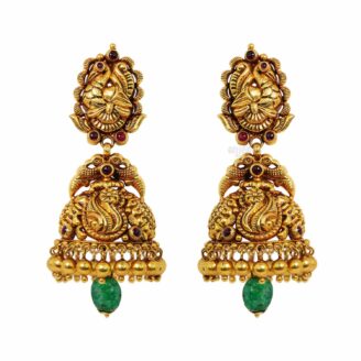 Antique Peacock Jhumkas