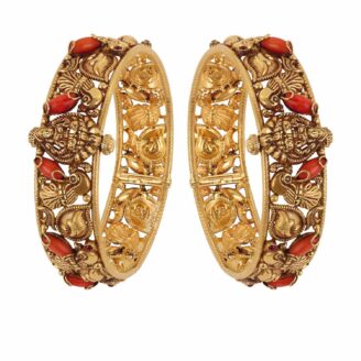 Women Antique Coral Designer Bangles