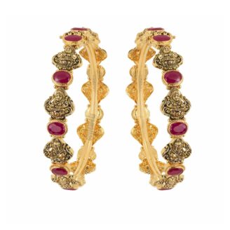 Women Antique Ruby lakshmi  Bangles