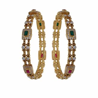 Women Bridal Real Stone Bangles