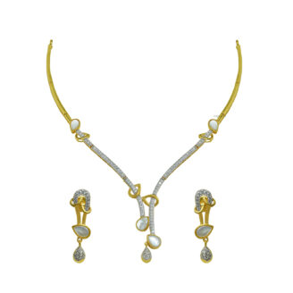 Cz Featherlite Short Necklace