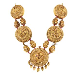 Antique Peacock Short Necklace