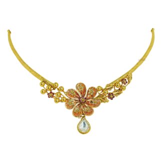 Floral Featherlite Short Necklace