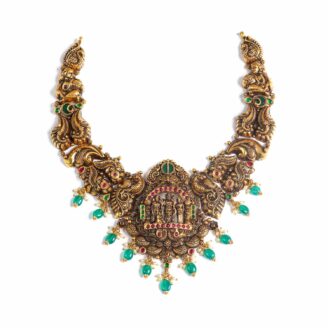 Ramar Antique Gold Temple Bridal Necklace