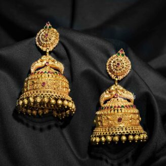 Antique Gold Peacock Jhumkka