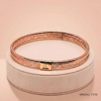 18k Rose Gold Spring Mesh Bracelet