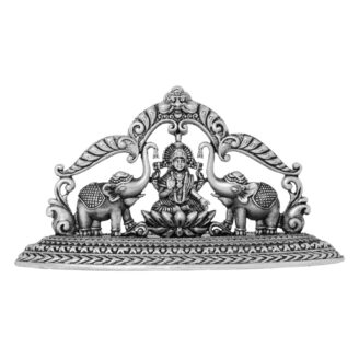 Silver Gajalakshmi Idol