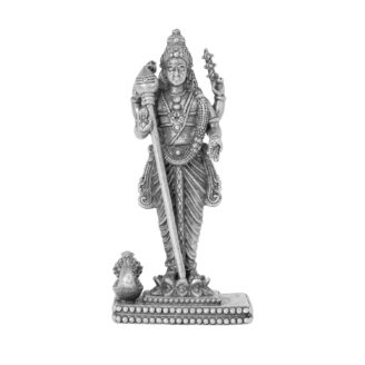 Silver Murugan with Peacocok Idol