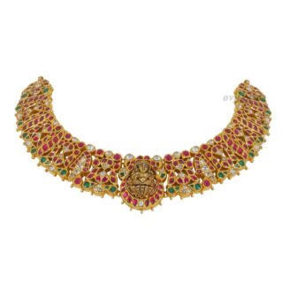 Sahana Kundan Polki lakshmi short necklace