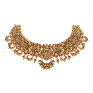 Shanaa Kundan Polki lakshmi short necklace