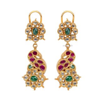 Kundan Polki fancy earrings