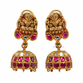Lakshmi Kundan Polki jhumkas